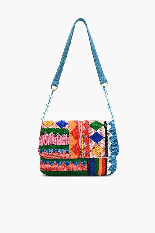 Beaded Shoulder Bag-Geomatric