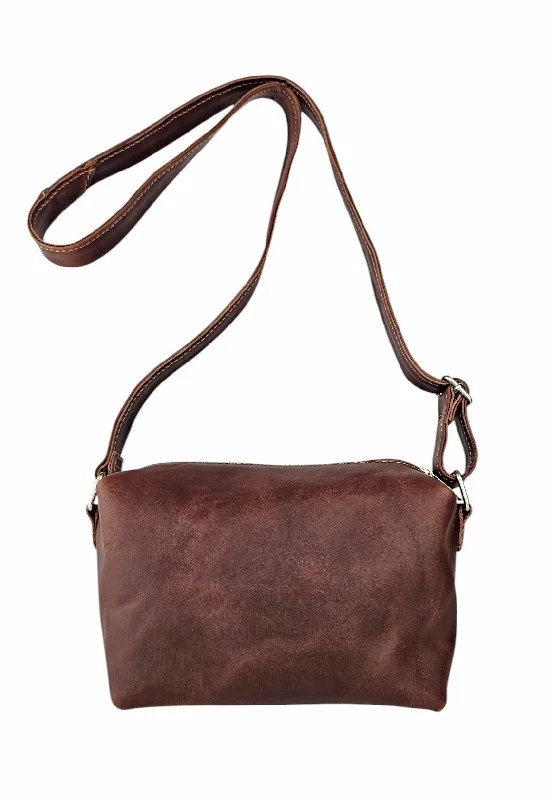 The Avenue Crossbody Bag - Walnut