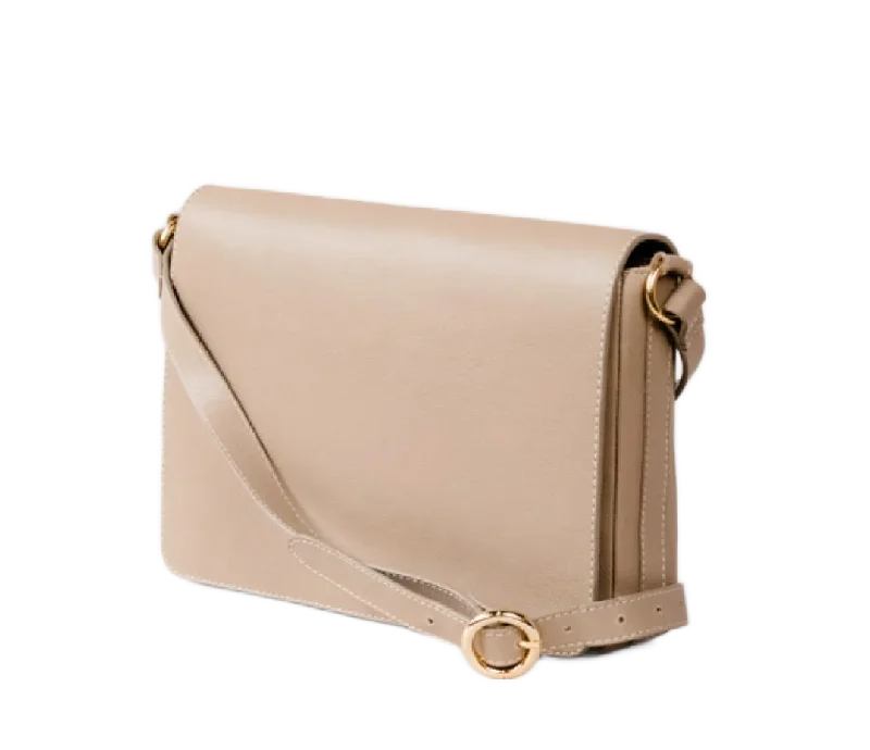 Lari Slim Crossbody Pebbled Driftwood