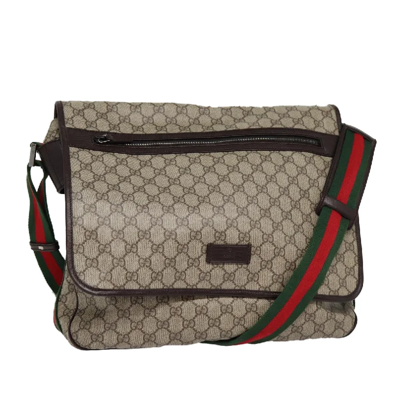 Gucci Messenger  Canvas Shoulder Bag (Pre-Owned)