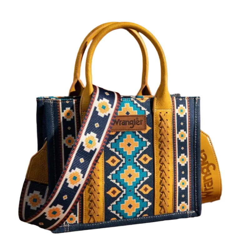 Wrangler Aztec Mustard Crossbody Tote