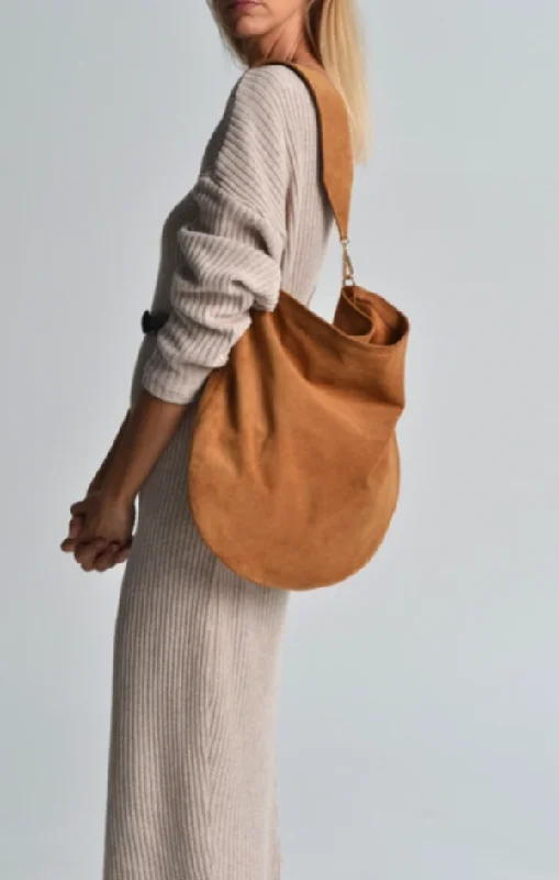 Leather Suede Shoulder Bag