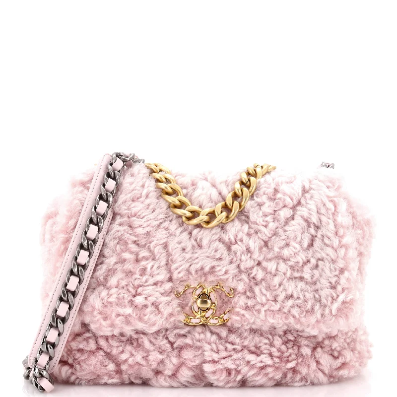 19 Flap Bag Shearling Medium