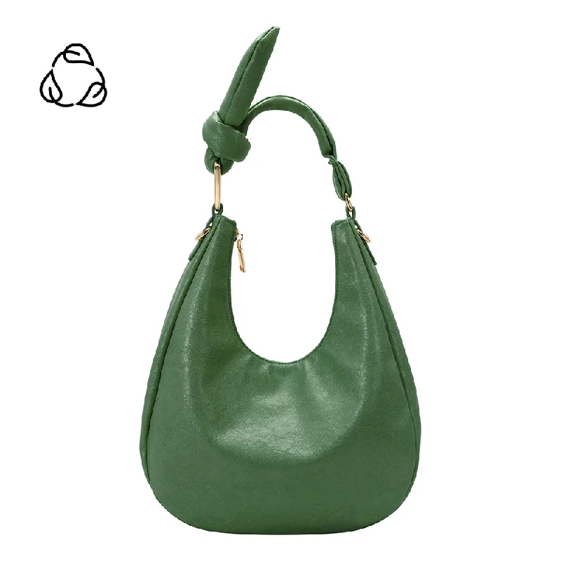 Lilie Green Crinkle Shoulder Bag