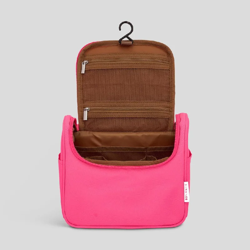 Bon Voyage Travel Toiletry Bag -- Bright Pink