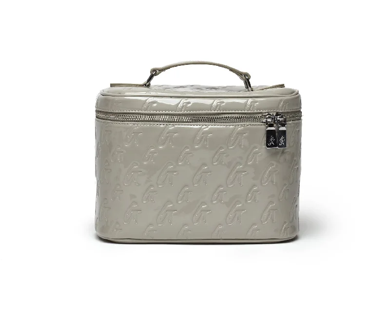 LARGE MONOGRAM TOILETRY BAG - MIRROR GRAY