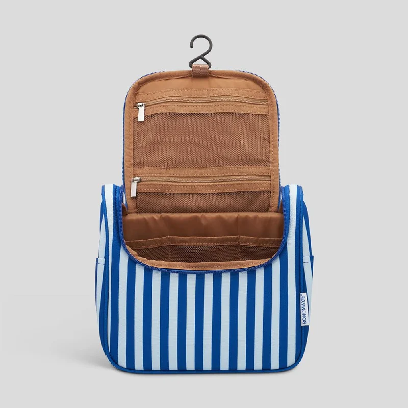 Bon Voyage Travel Toiletry Bag -- Blue Stripes