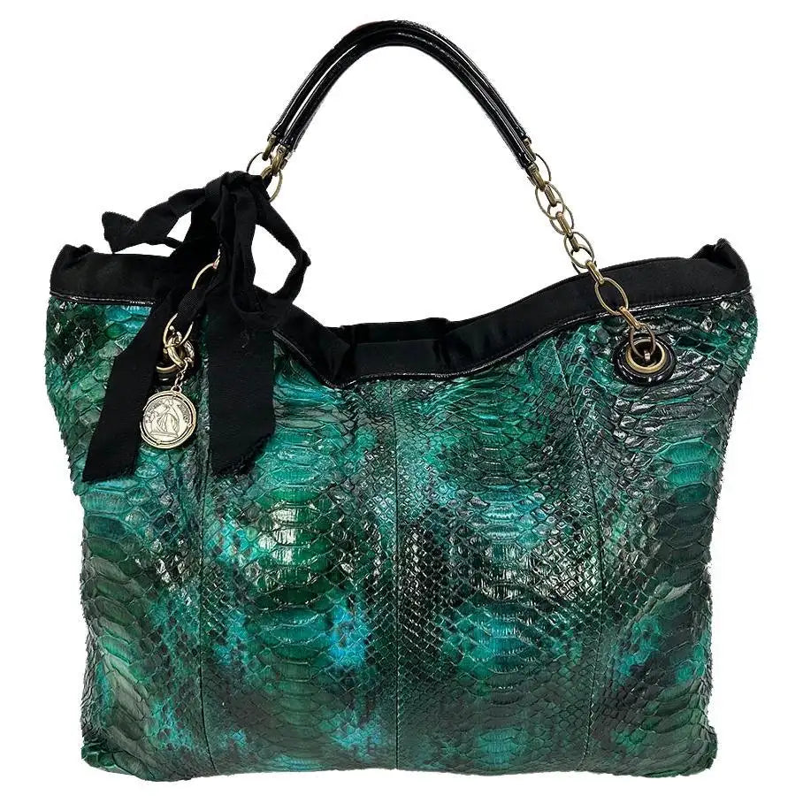 Lanvin Amalia Python Tote