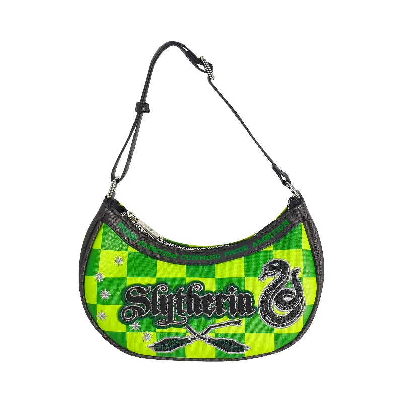 Fred Segal Harry Potter Checker Slytherin Shoulder Bag