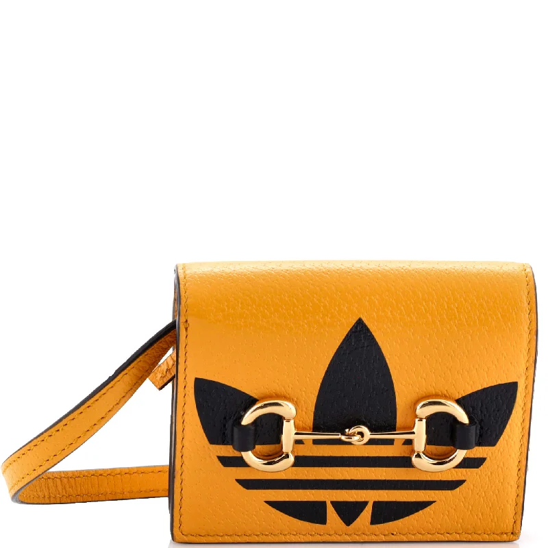 x adidas Horsebit Flap Card Case on Strap Leather