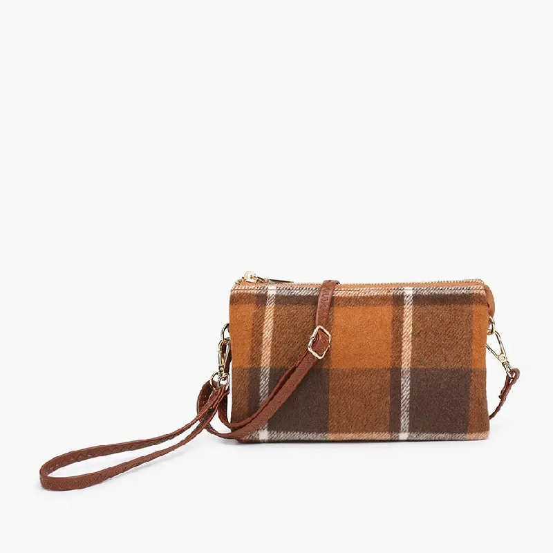 PLAID CROSSBODY WRISTLET