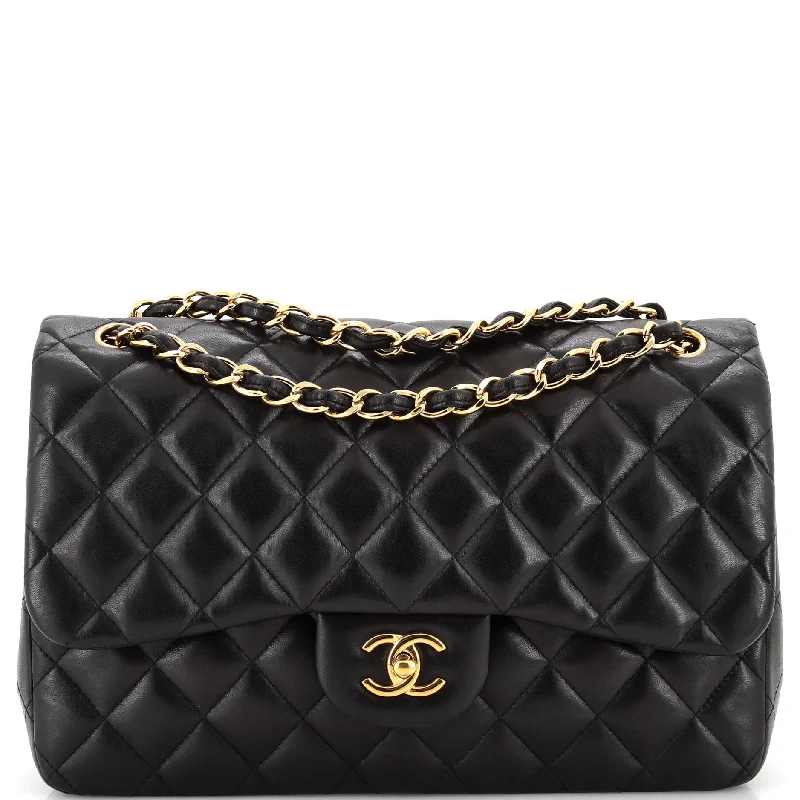 Classic Double Flap Bag Quilted Lambskin Jumbo