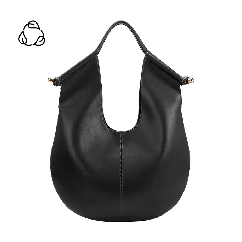 Tracy Black Recycled Vegan Shoulder Bag