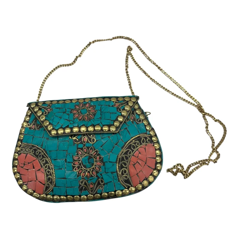 Crossbody By Clothes Mentor In Teal, Size:Small