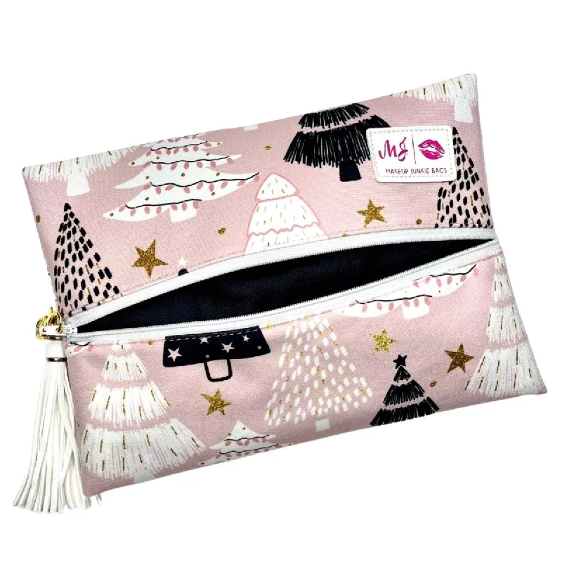 Makeup Junkie Bags - Pink Christmas‬