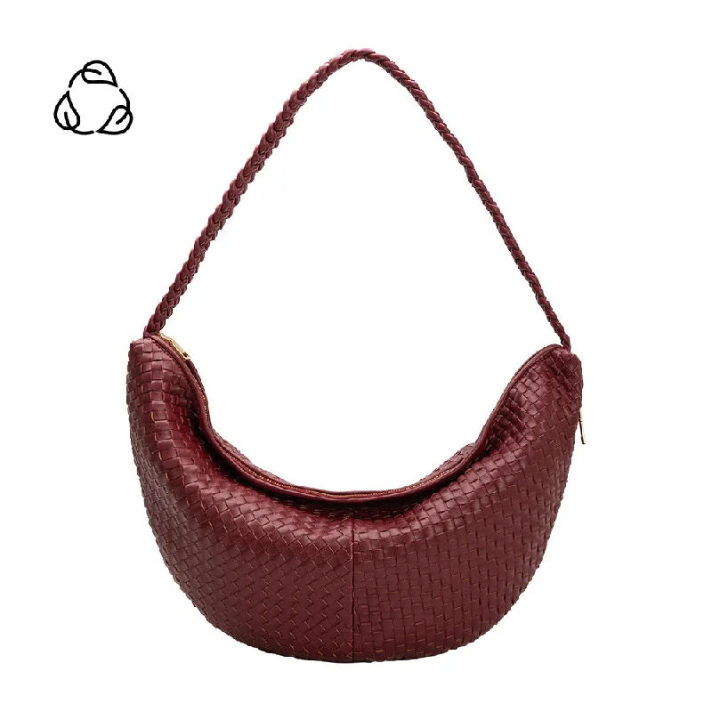 Raquel Cranberry XL Recycled Vegan Shoulder Bag