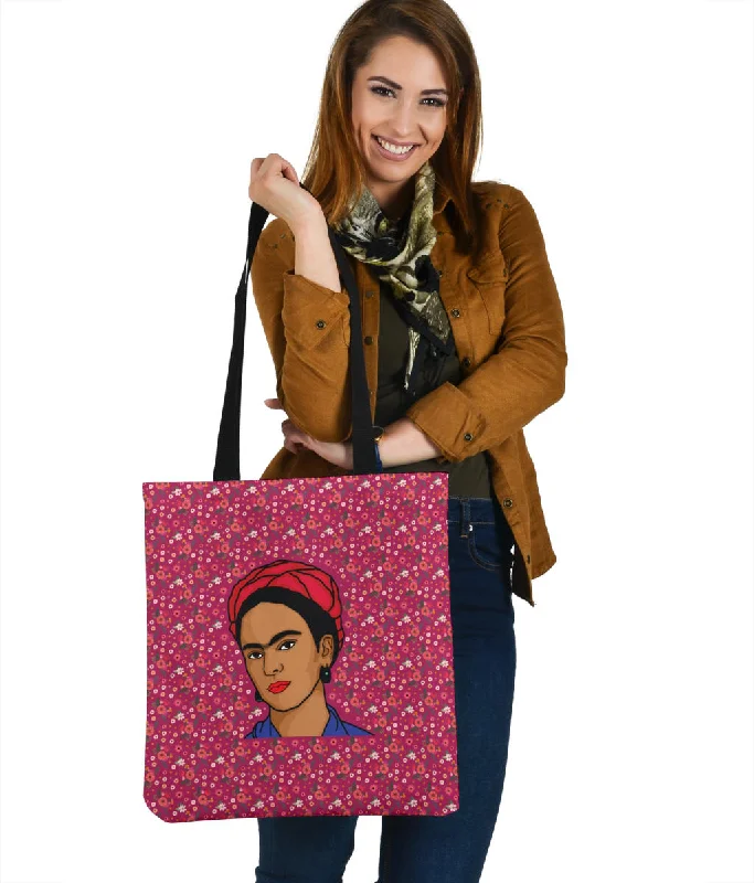 Floral Frida Cloth Tote Bag