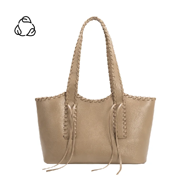 Phoebe Beige Recycled Vegan Shoulder Bag