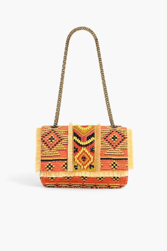 Southwest Rising  Sun Beaded Shoulder Bag