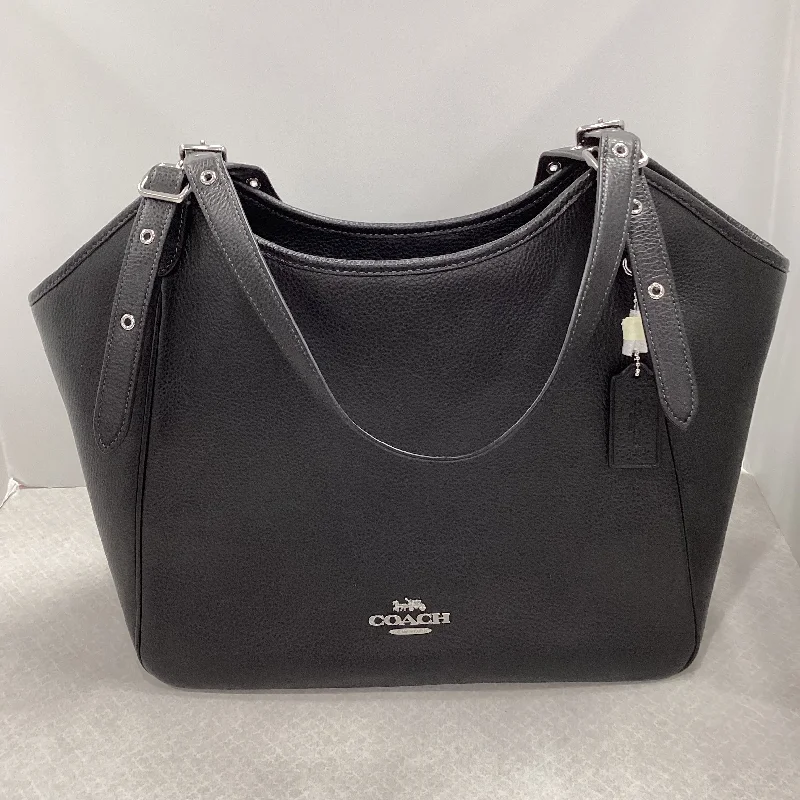 Handbag Designer By Coach In Black, Size:Large