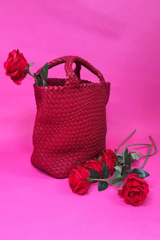 Jayley Hand Knitted Leather Tote Bag PBG25A