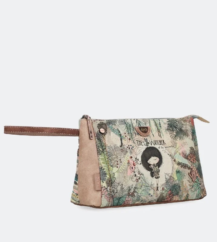 Jungle printed toiletry bag