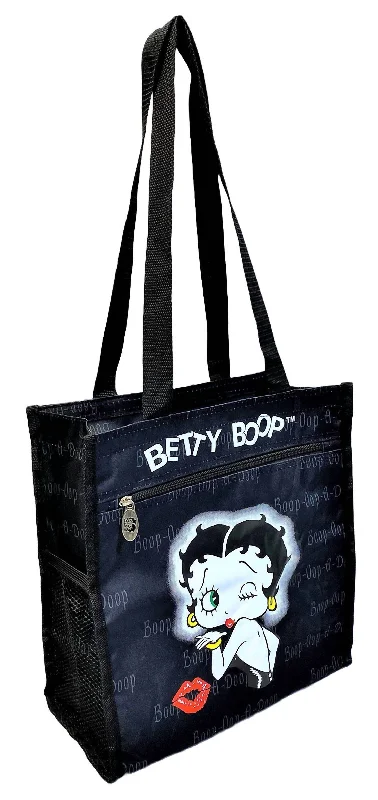 Polyester Shopping Bag In Black