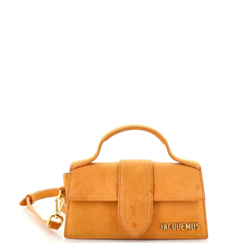 Le Bambino Top Handle Flap Bag Suede