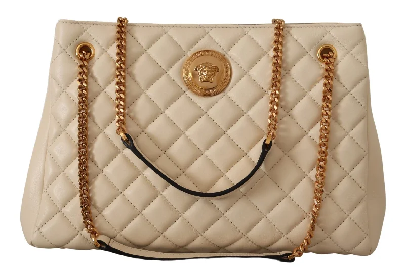 Versace  Nappa Leather Medusa Tote Women's Bag