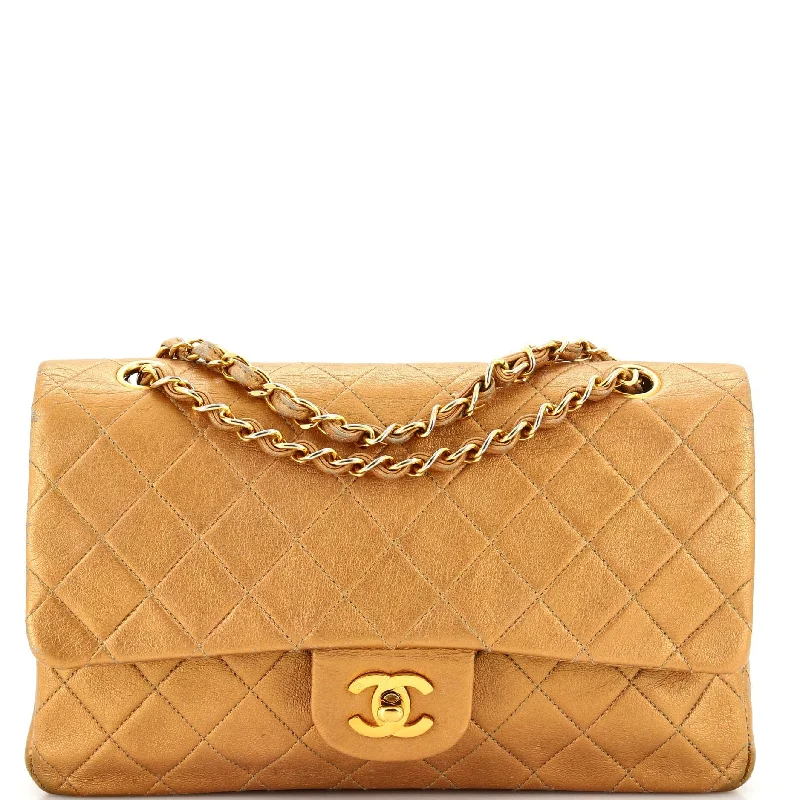 Vintage Classic Double Flap Bag Quilted Caviar Small