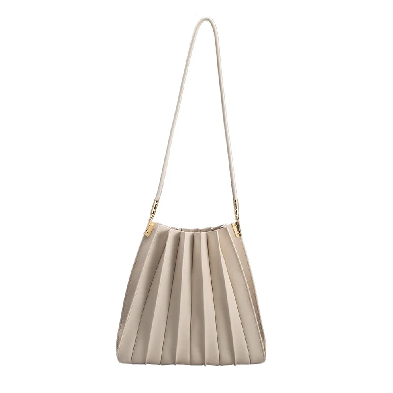 Carrie Bone Medium Shoulder Bag