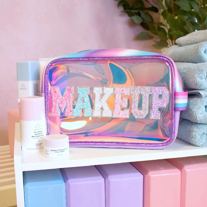 'Makeup' Clear Glazed Pouch