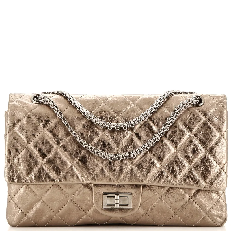 Reissue 2.55 Flap Bag Quilted Metallic Aged Calfskin 227