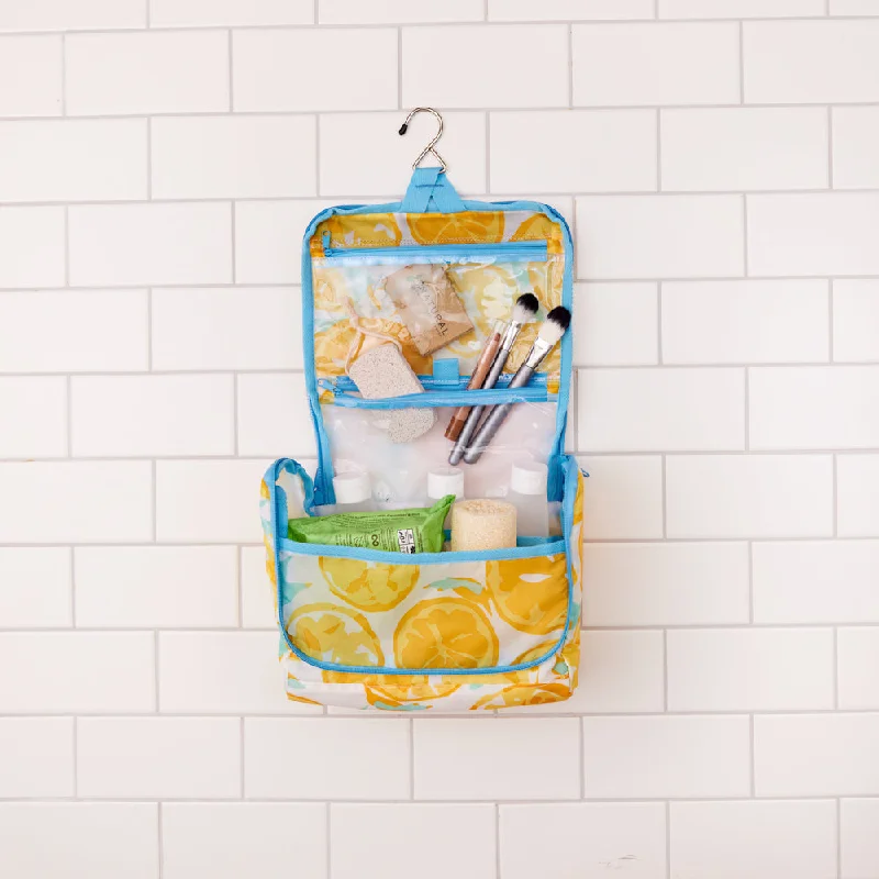 Lemon Slices Hanging Toiletry Bag