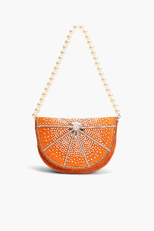 Citrus Couture Embellished Shoulder Bag