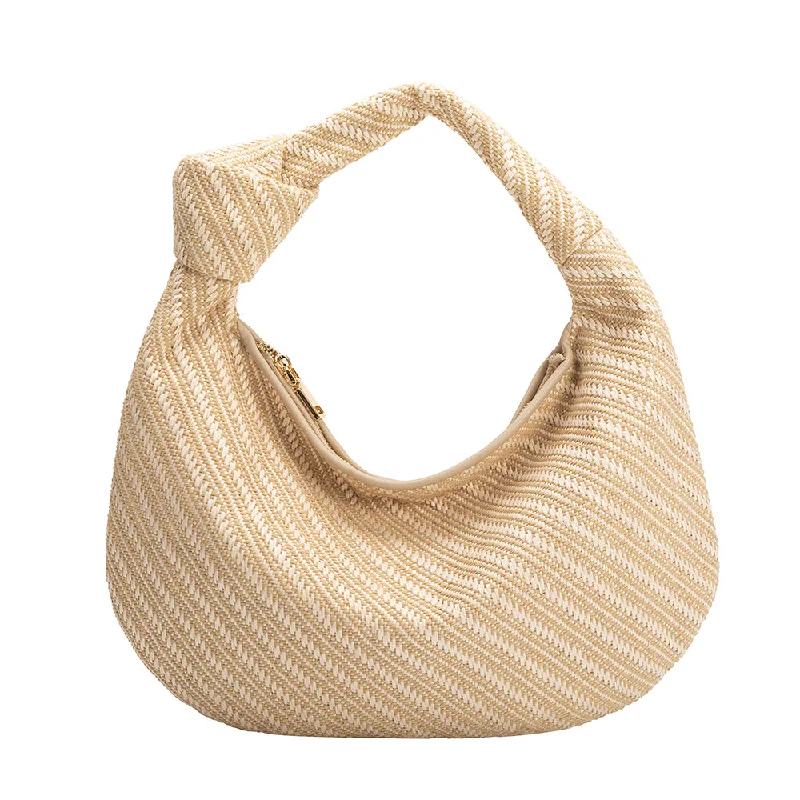 Cher Natural Raffia Large Shoulder Bag - FINAL SALE