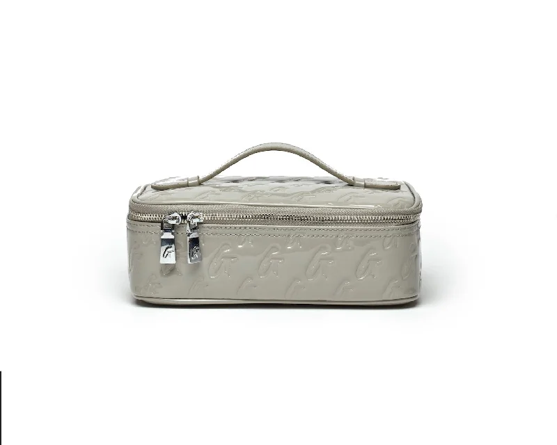 MEDIUM MONOGRAM TOILETRY BAG - MIRROR GRAY