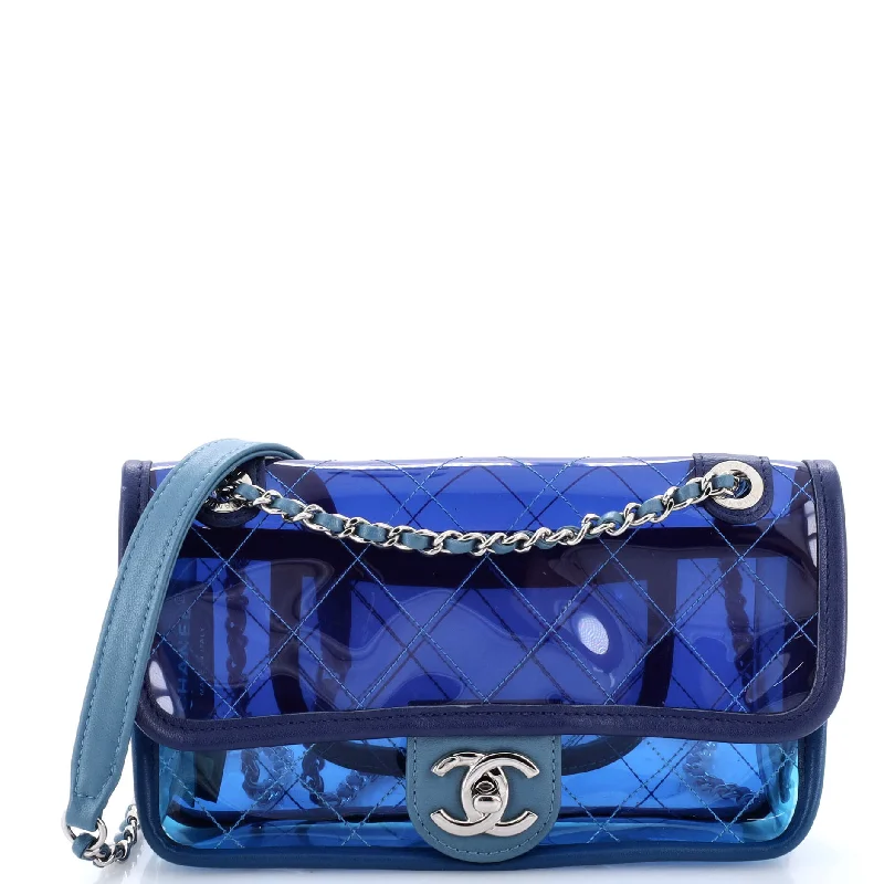 Coco Splash Flap Bag Quilted PVC With Lambskin Small