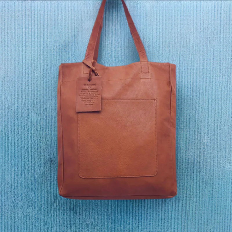 Latico Margie Cinnamon Leather Tote Handbag SALE