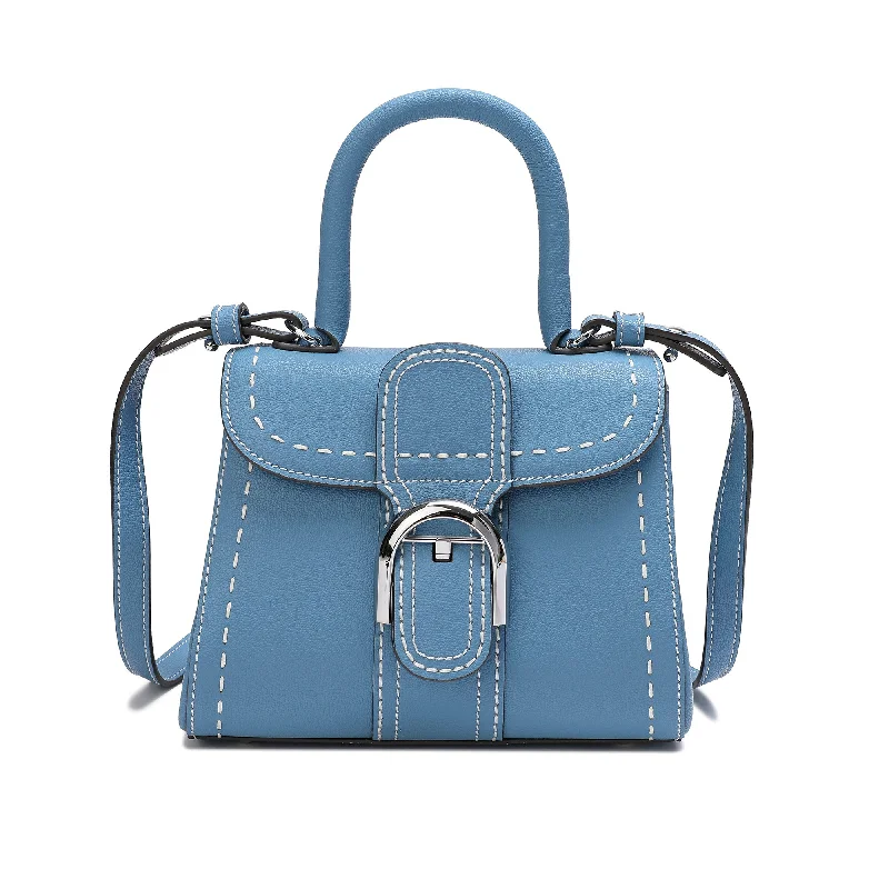 Tiffany & Fred Full-Grain Leather Satchel/Shoulder Bag