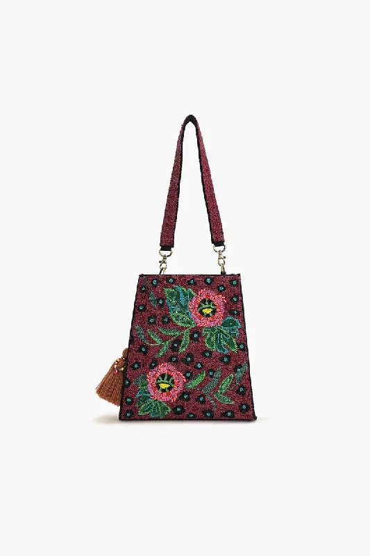 Twilight Vine Beaded Shoulder Bag