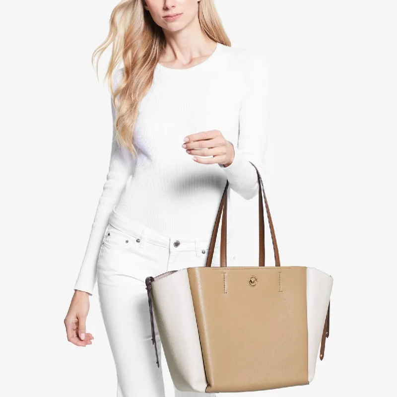 Michael Kors Freya-Lg Open Tote Camel Multi