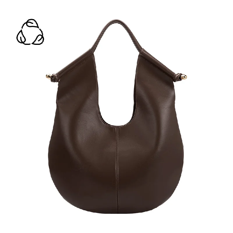 Tracy Espresso Recycled Vegan Shoulder Bag