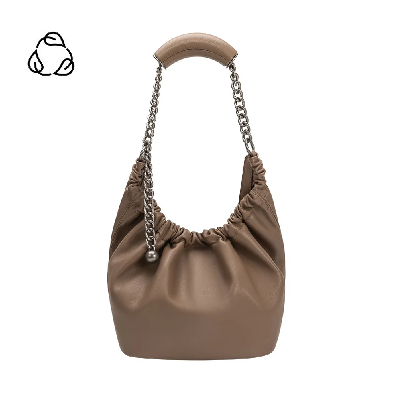 Kinsley Taupe Recycled Vegan Shoulder Bag