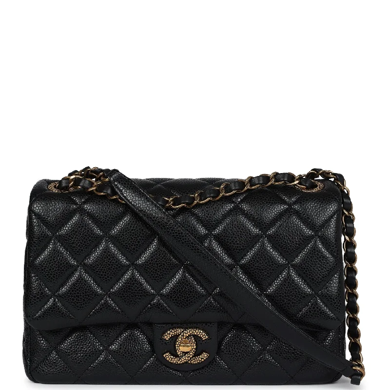 Chanel Small Flap Bag Black Caviar Gold Hardware