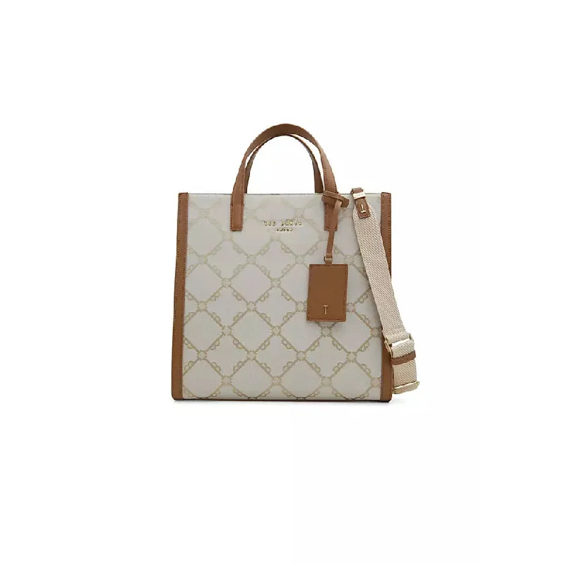 Ted Baker Women's Flo Beige Logo Tote Handbag